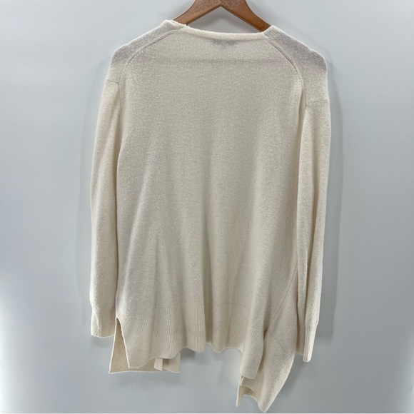 Madewell Cozy Walker Cream Colored Alpaca Wool Blend Open Cardigan Pockets Small - Picture 9 of 13